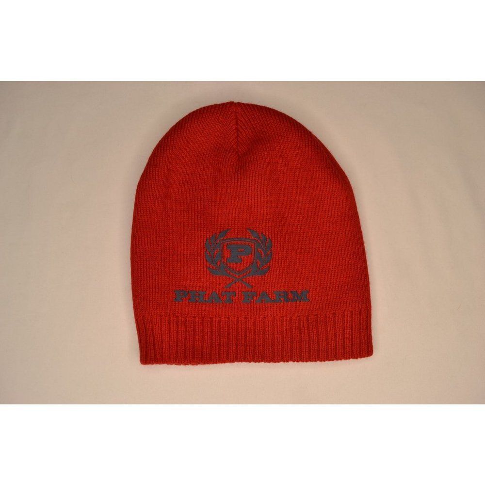 Phat Farm Red Beanie Stocking Cap Hat